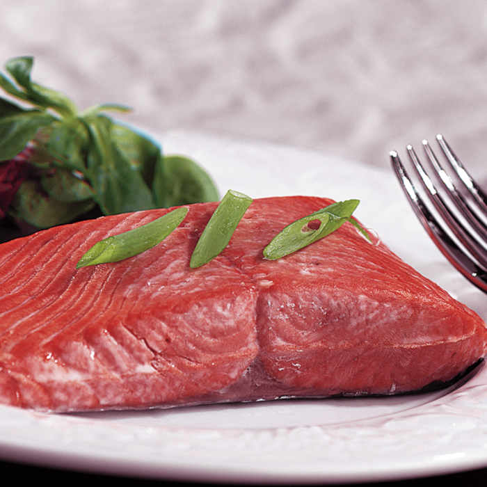 16 Copper River Sockeye Salmon Fillets showcasing their vibrant red color and fresh quality.