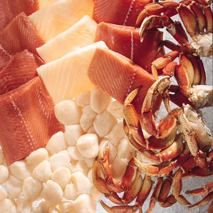 'The Ultimate Alaskan', showcasing various Alaskan Wild Seafood types