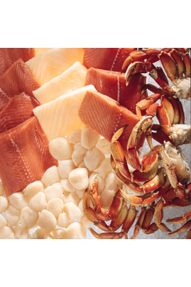 'The Ultimate Alaskan', showcasing various Alaskan Wild Seafood types